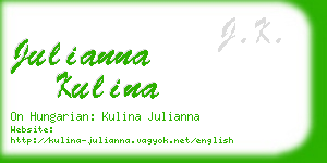 julianna kulina business card